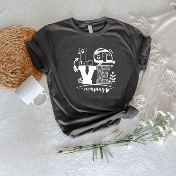 Unbranded Other - Camping Love Shirt, Happy Camper T-shirt, Nature Lover Gift